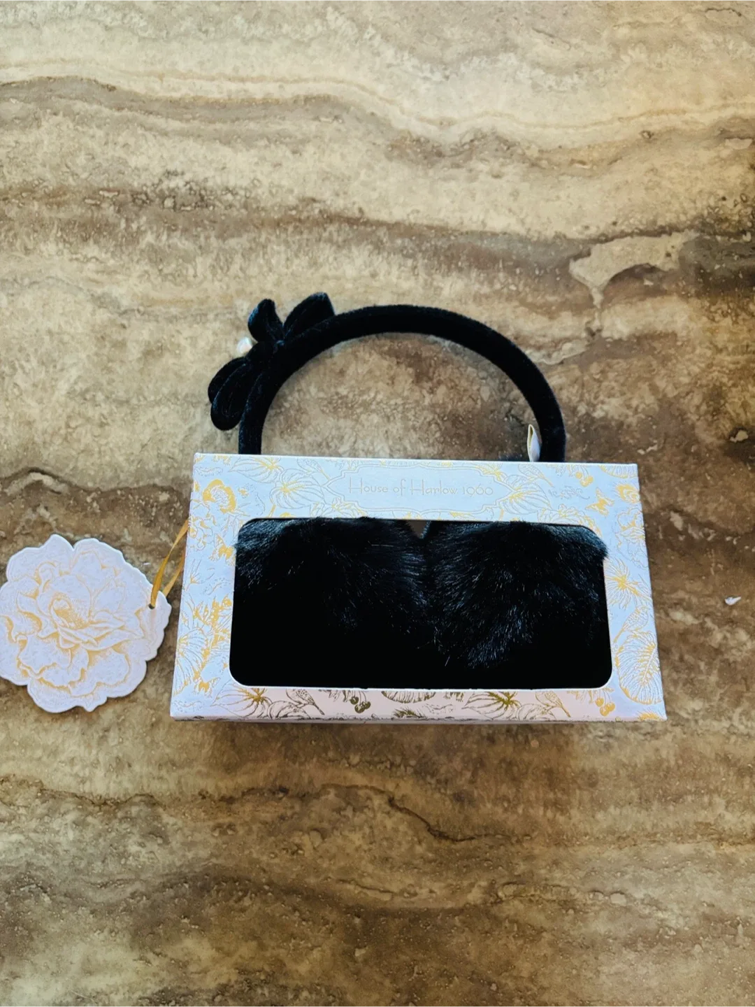 *New* House of Harlow Fur Earmuffs Headband thumbnail