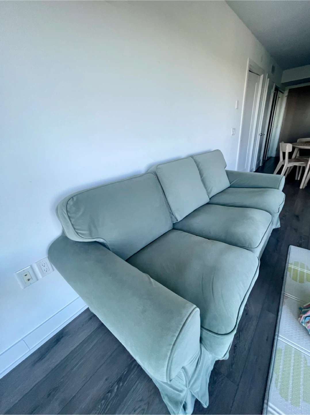 IKEA UPPLAND Sofa – 3 Seater (Hakebo Gray/Green) - photo 3