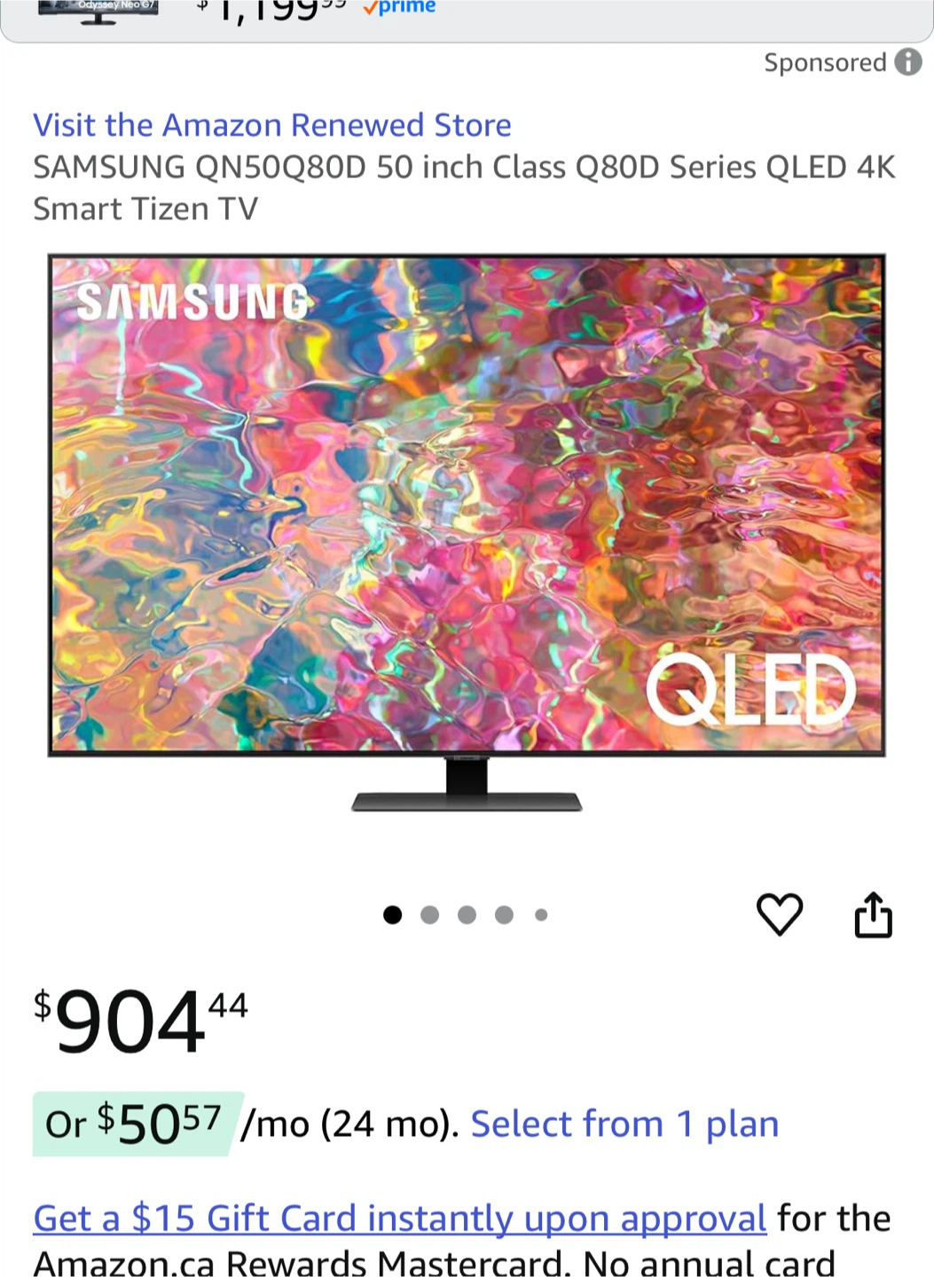 Samsung Q80 Series (50 inch) TV QLED 4K
