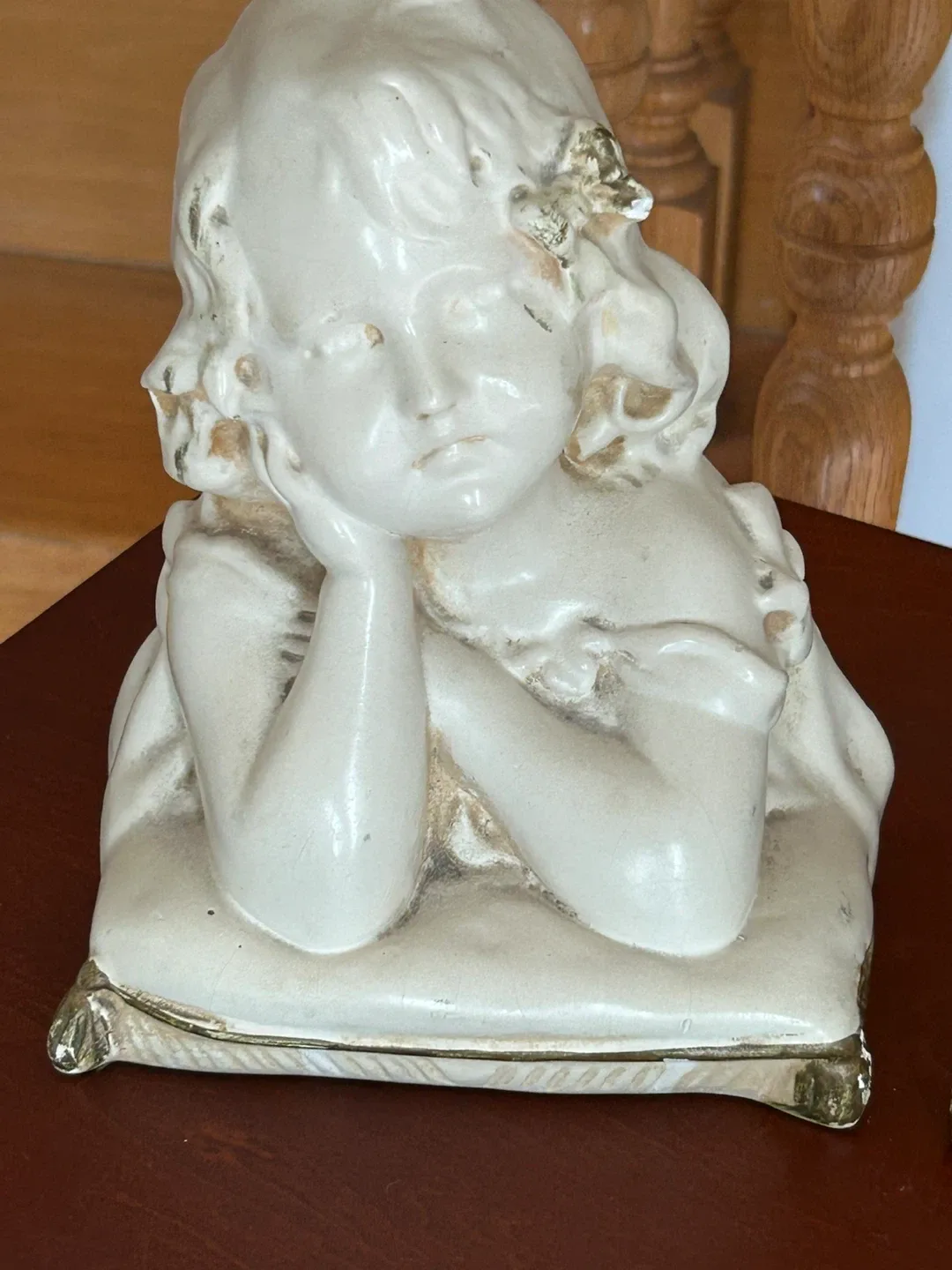 Vintage Girl and boy Statues image indicator(2)