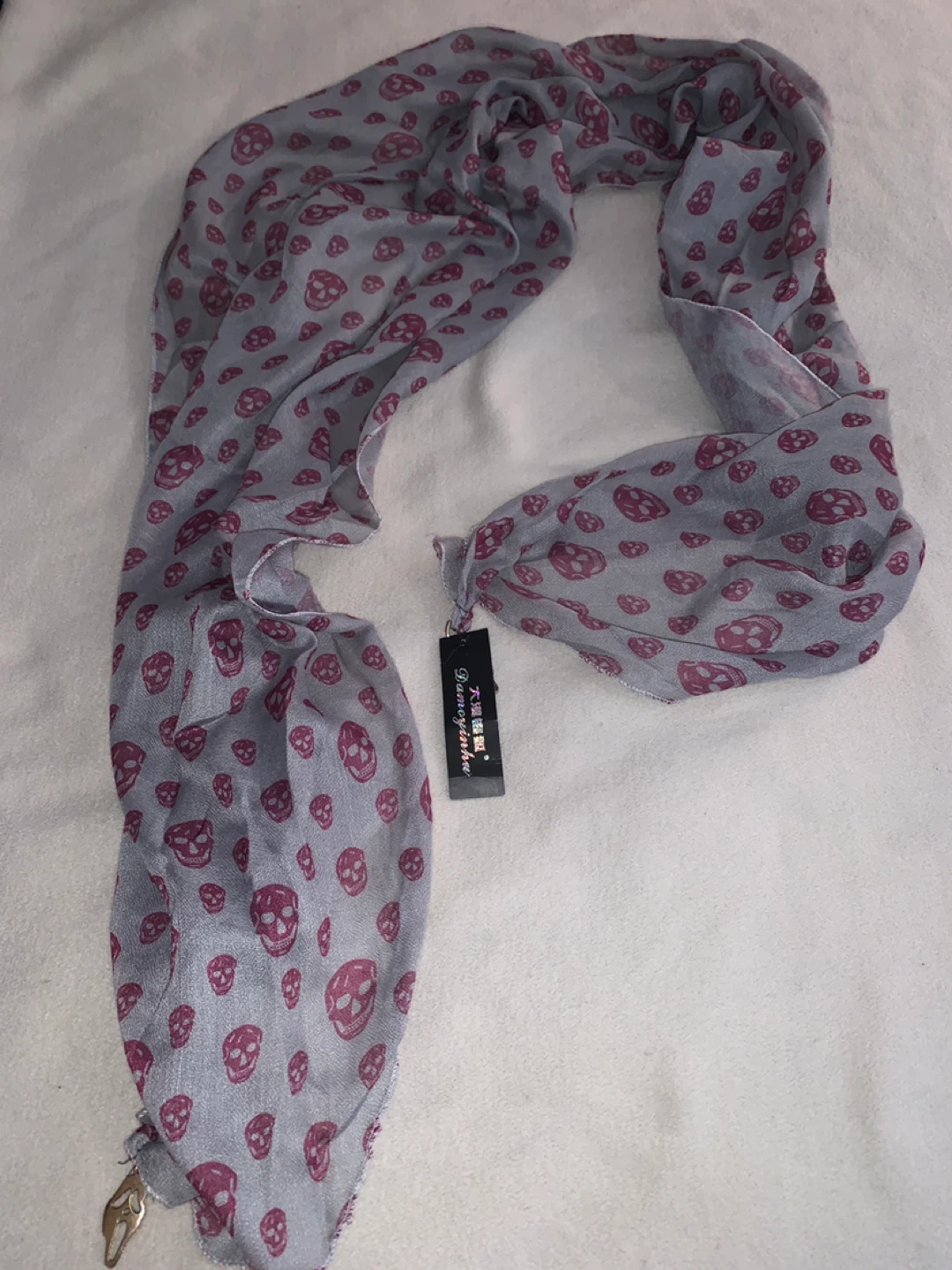 Skull Print Scarf