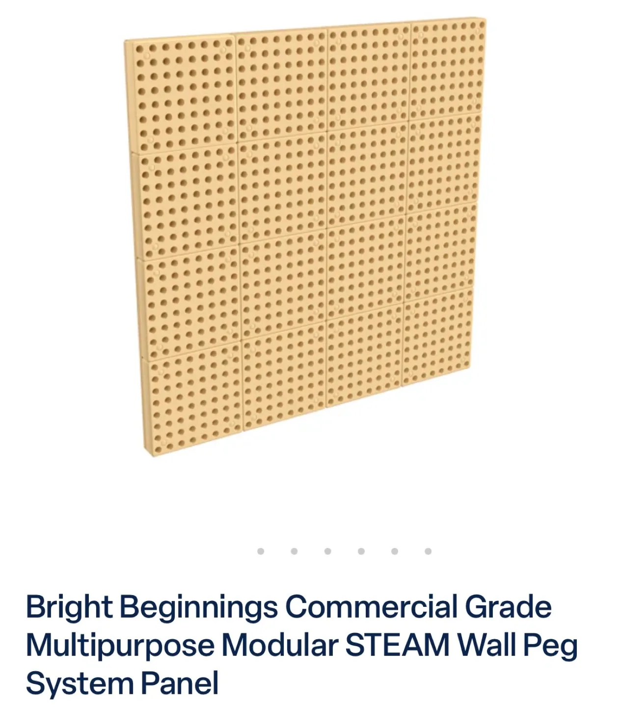 Bright Beginnings Modular STEAM Wall Peg System Panel image indicator(3)