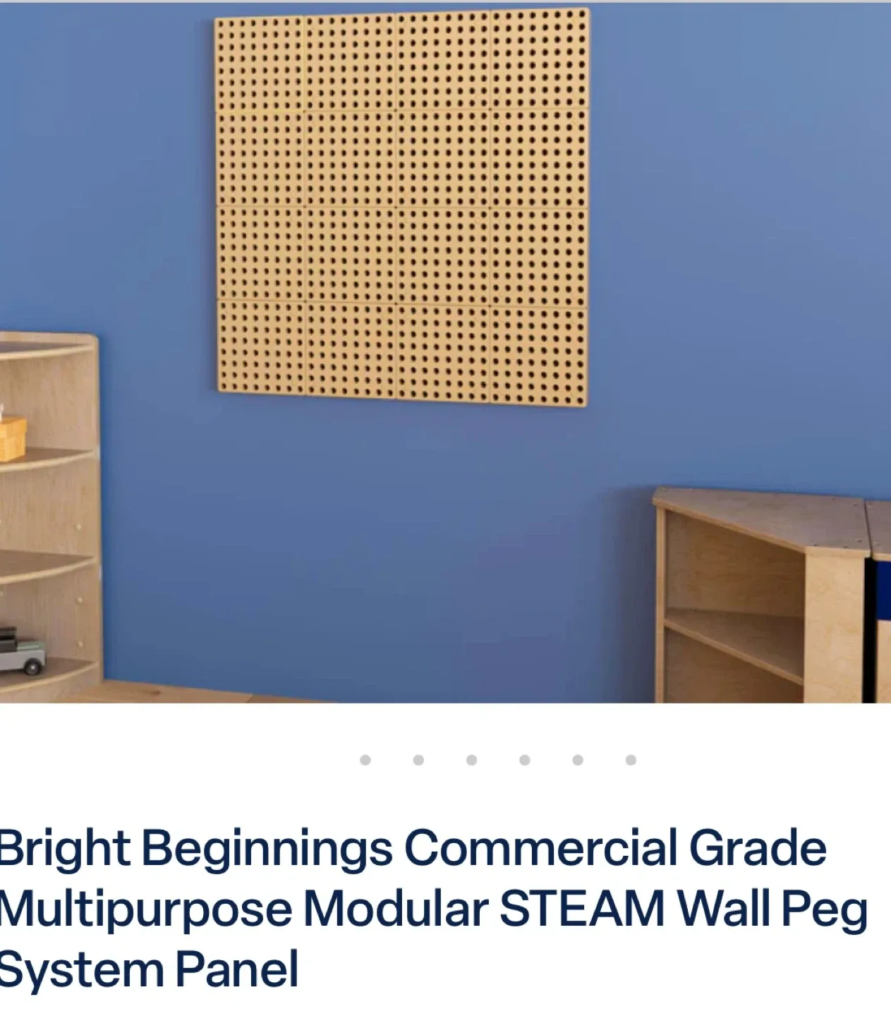Bright Beginnings Modular STEAM Wall Peg System Panel image indicator(6)