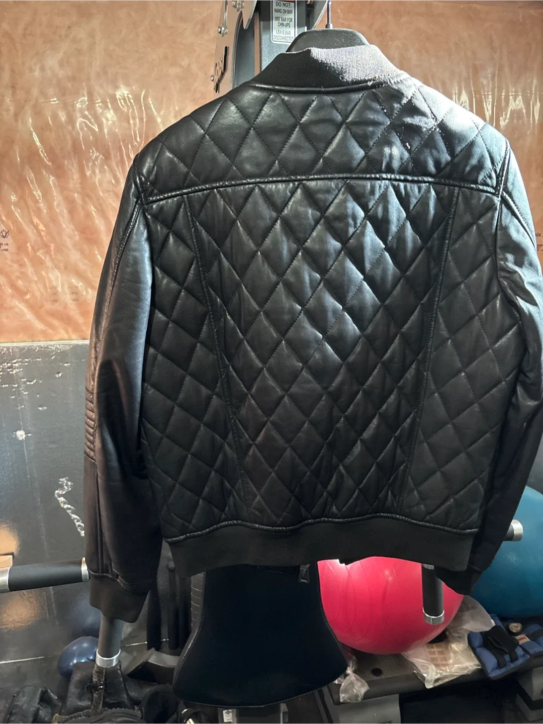 Danier Leather Quilted Bomber Jacket - Size M image indicator(3)