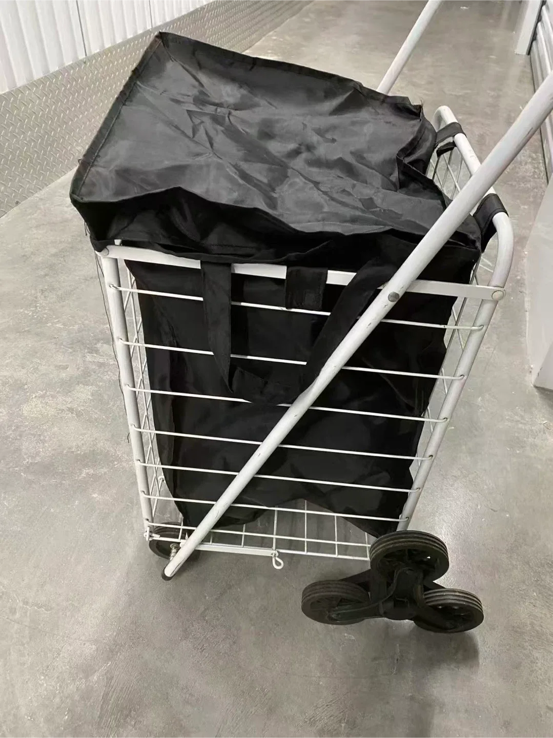 Climbing & rolling Shopping Cart with Black Bag thumbnail