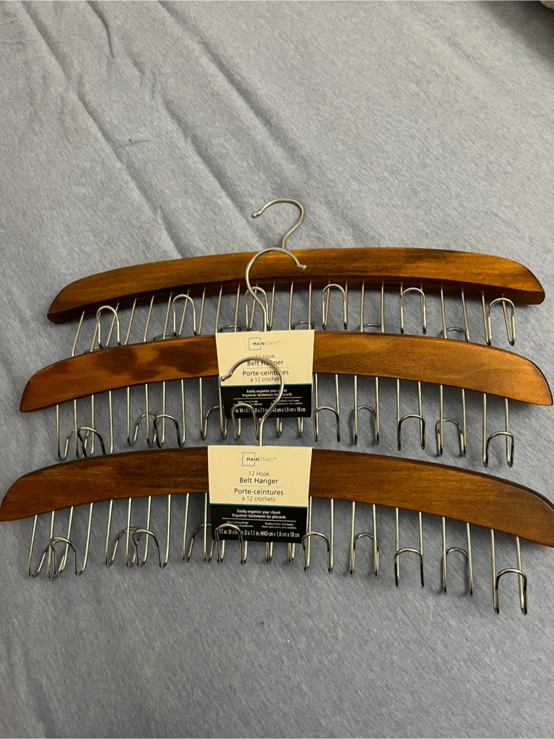 Mainstays 12-Hook Belt Hanger image indicator(2)