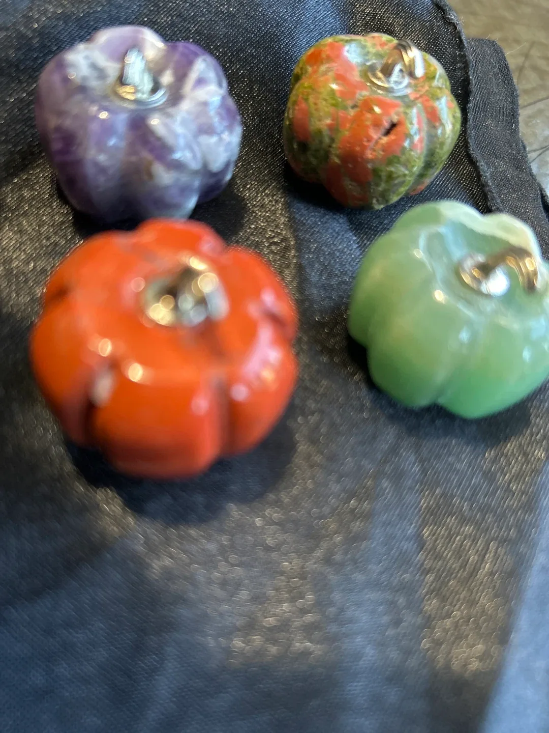 🧡Handmade Gemstone Pumpkin image indicator(2)