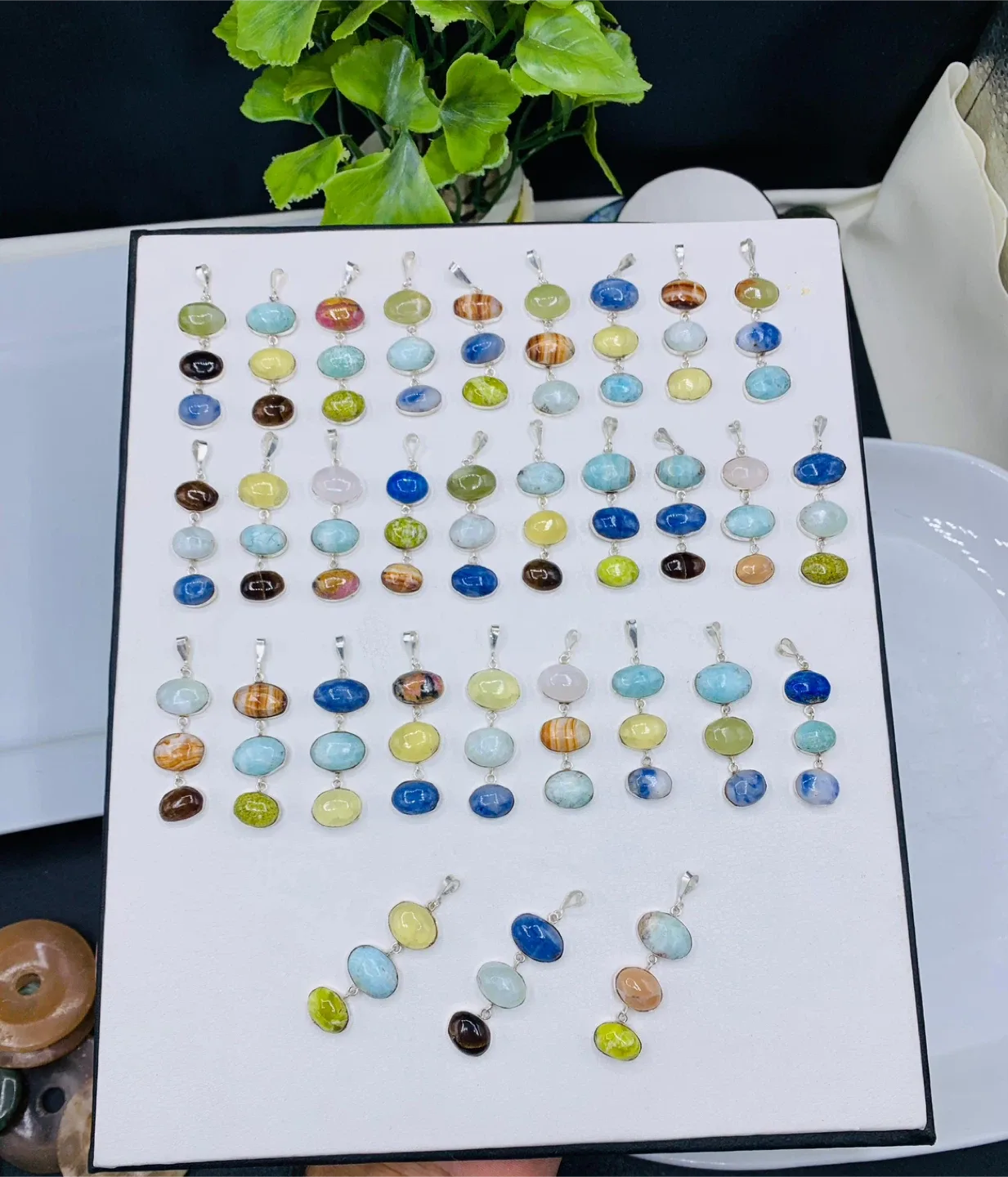 🧡Handmade Gemstone Pumpkin image indicator(3)