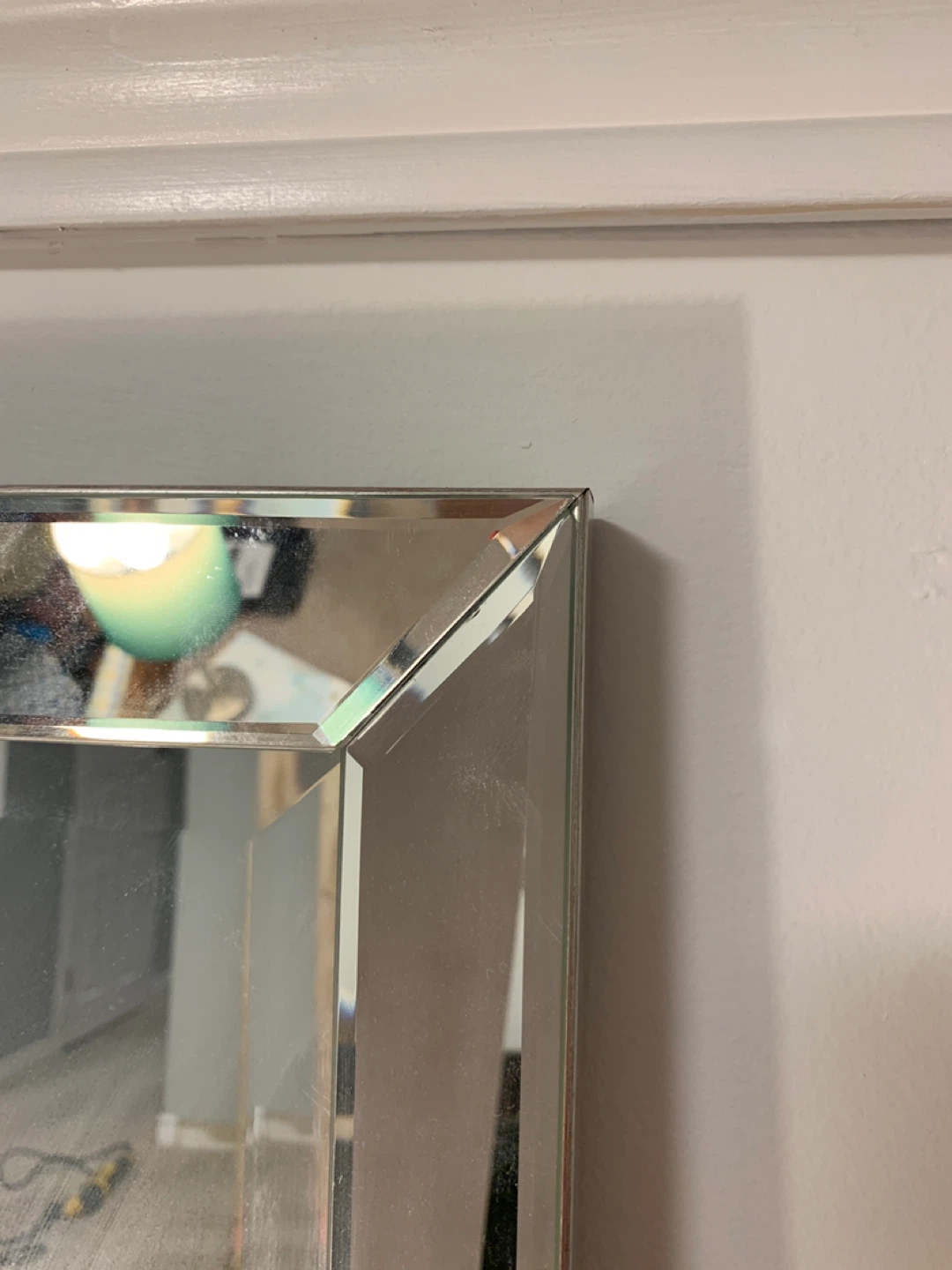 Silver Beveled Wall Mirror - photo 2