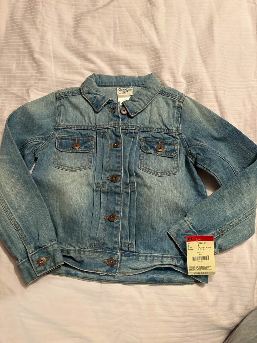 OshKosh Denim Jacket - Girls Size 8