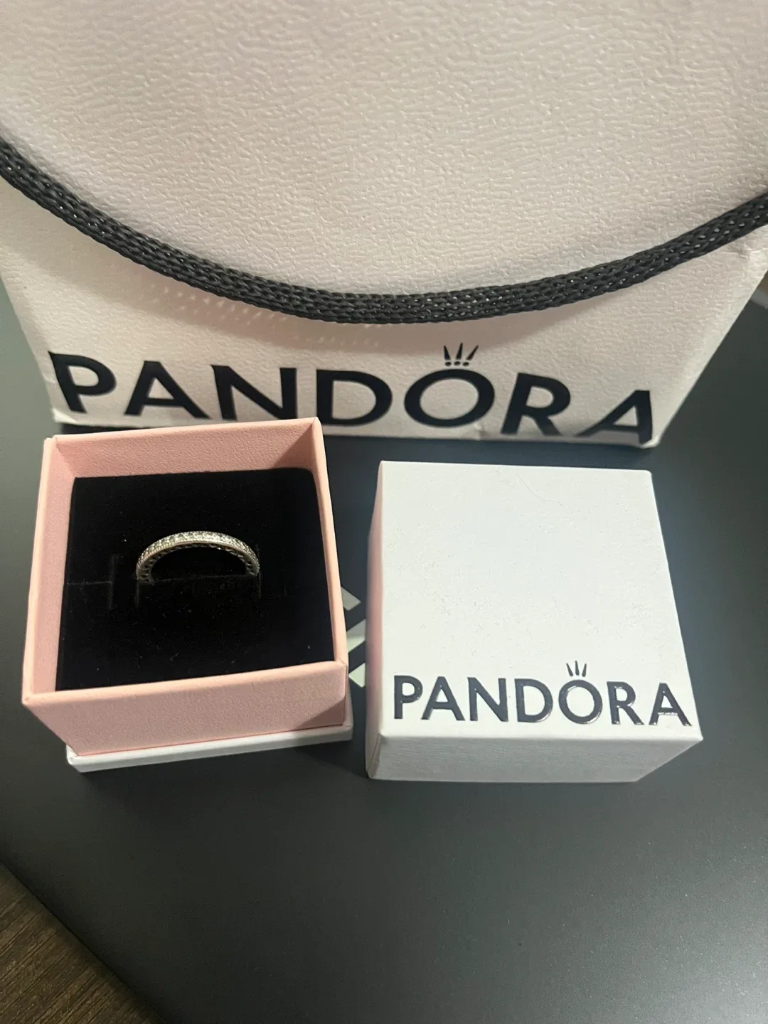 Pandora Sparkle Heart Ring size 6 thumbnail
