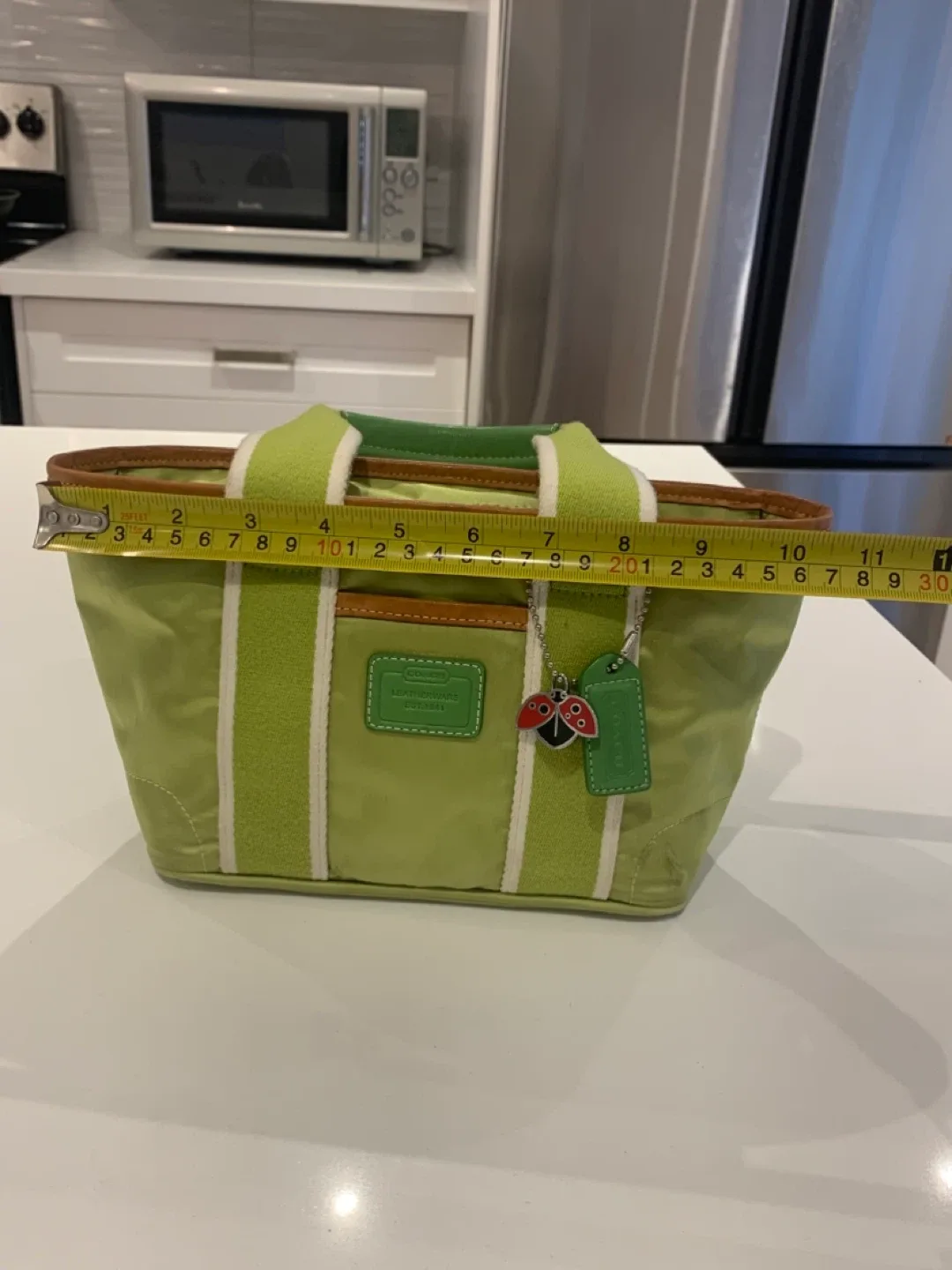 🐞 Preloved  Coach Small  Nylon Hampton Tote Bag 🐞 image indicator(7)