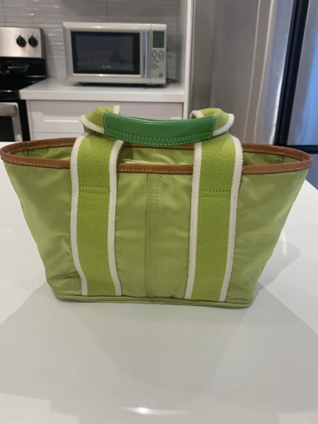 🐞 Preloved  Coach Small  Nylon Hampton Tote Bag 🐞 image indicator(8)