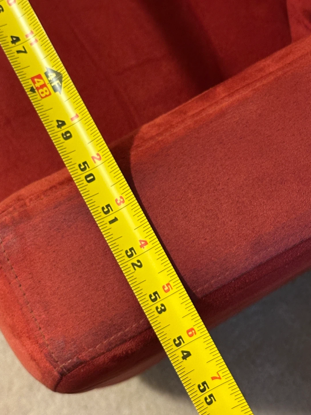 Red Loveseat Sofa Bed - photo 4