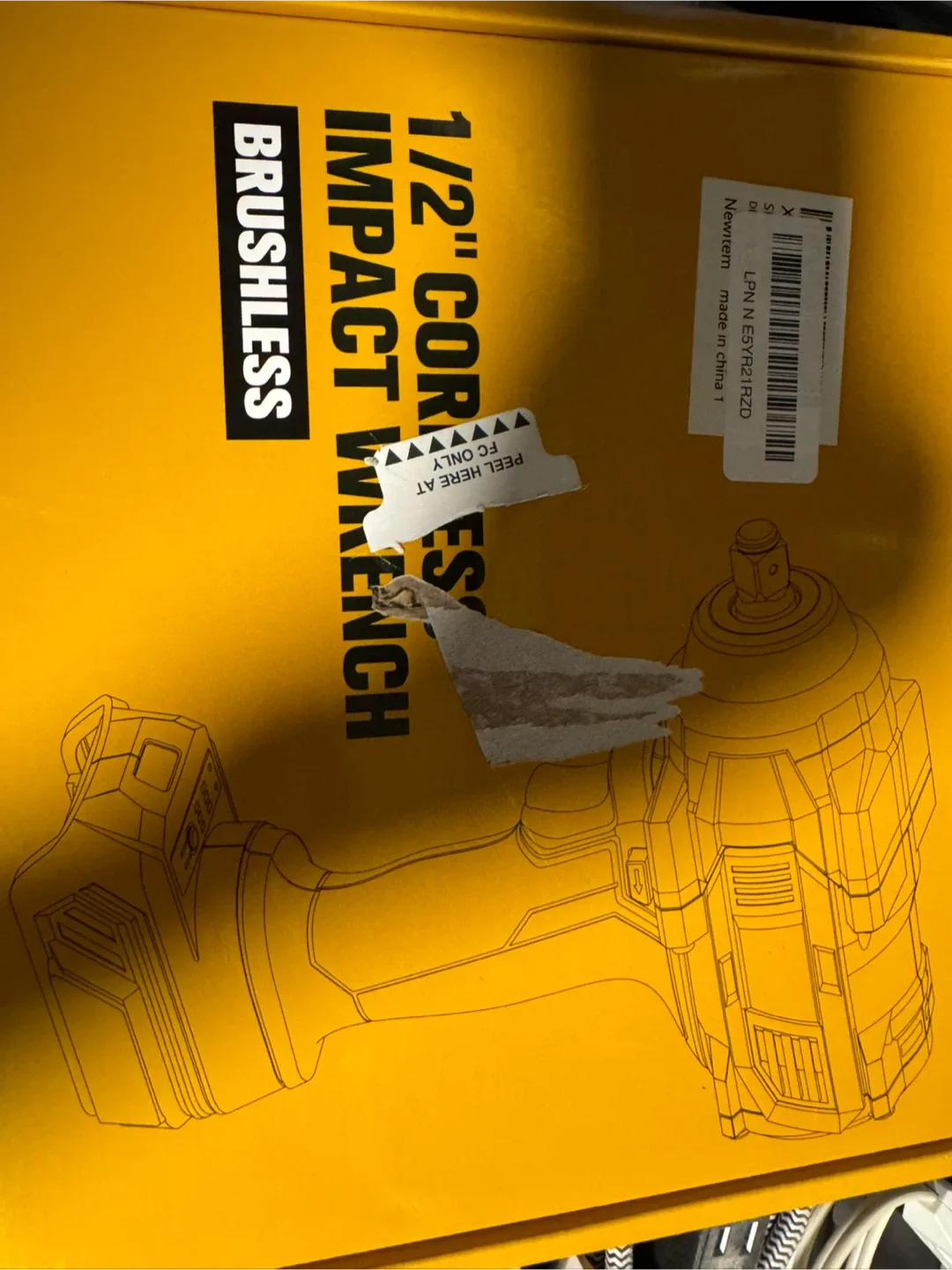 DYTOOLSIEZ 1/2" Cordless Impact Wrench - New in Box image indicator(3)