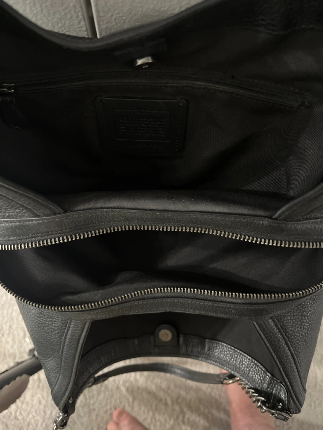 Black COACH purse - photo 2