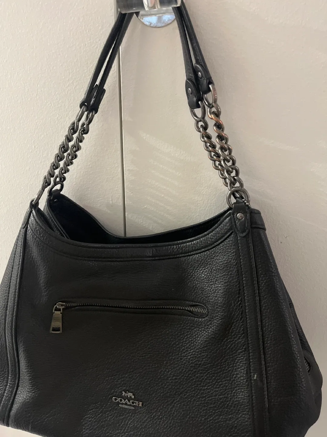 Black COACH purse thumbnail
