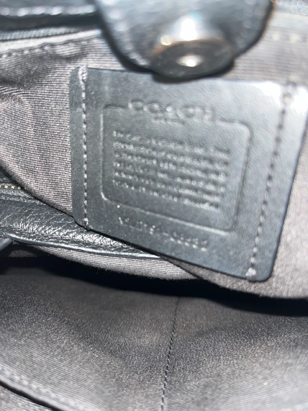 Black COACH purse - photo 3