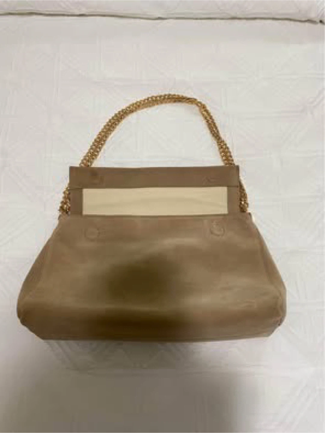 Tan Suede Chain Shoulder Bag - photo 2