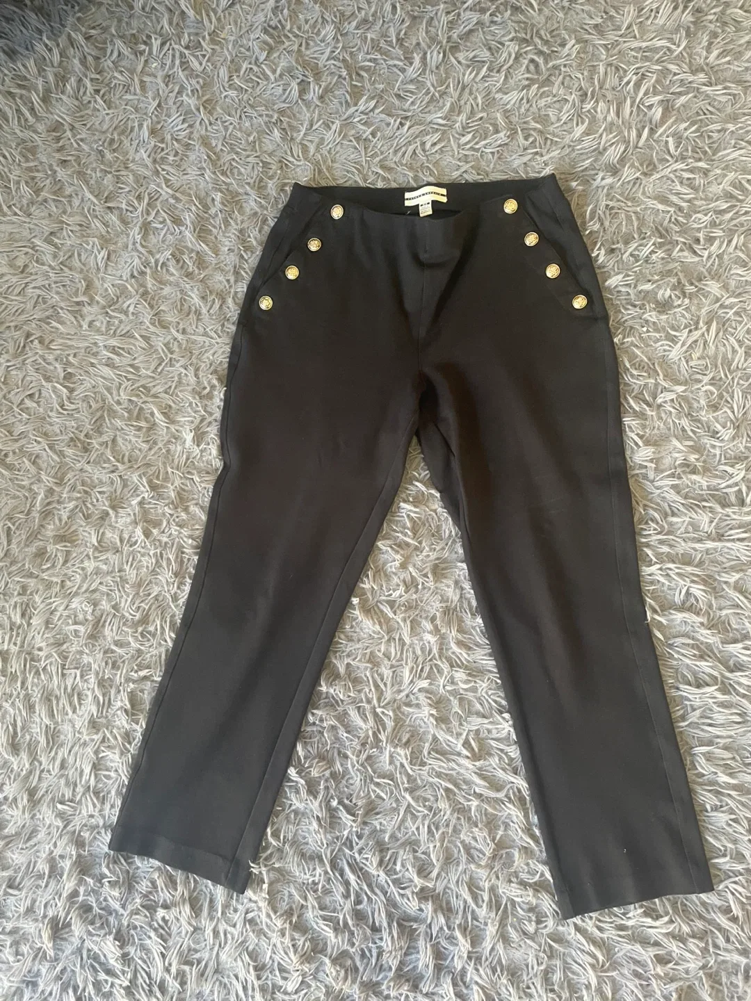 Alfred Dunner Black Pants Size 12 image indicator(3)
