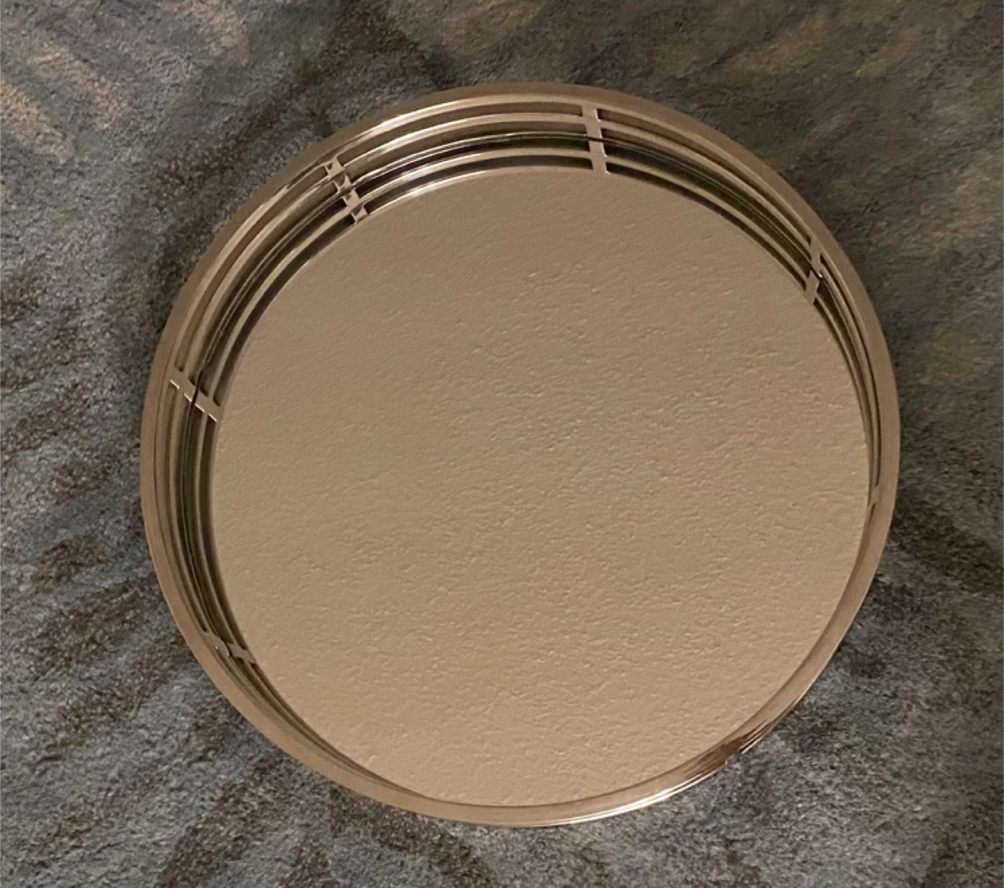 *For Sale: Round Mirror with Velvet Backing*