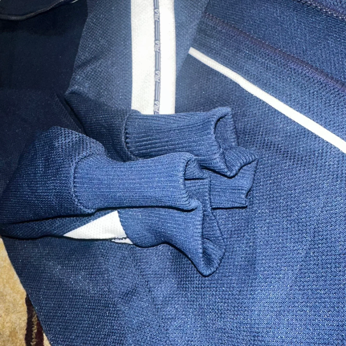 Vintage Fila Navy Blue Track Jacket image indicator(4)