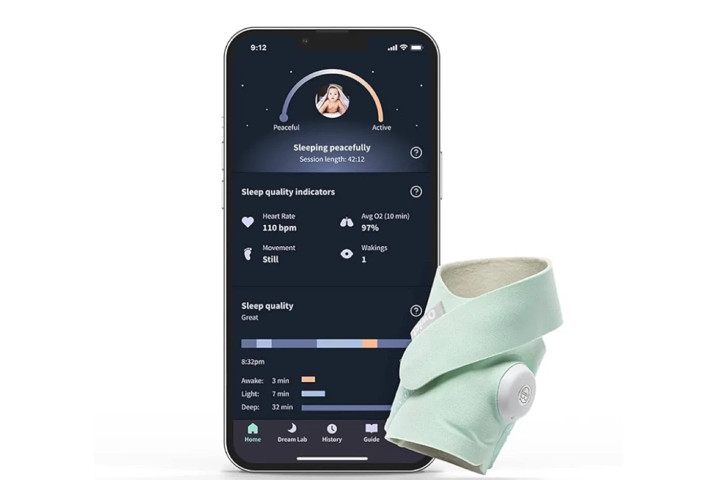 Owlet Dream Sock Baby Monitor thumbnail