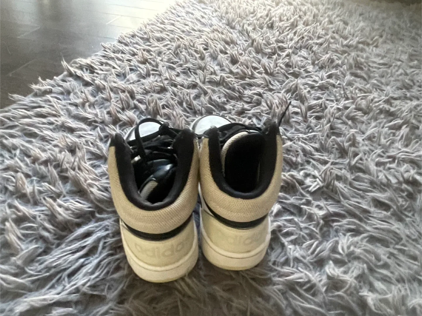 Adidas Hoops Mid 3.0 Shoes - Black & White image indicator(4)