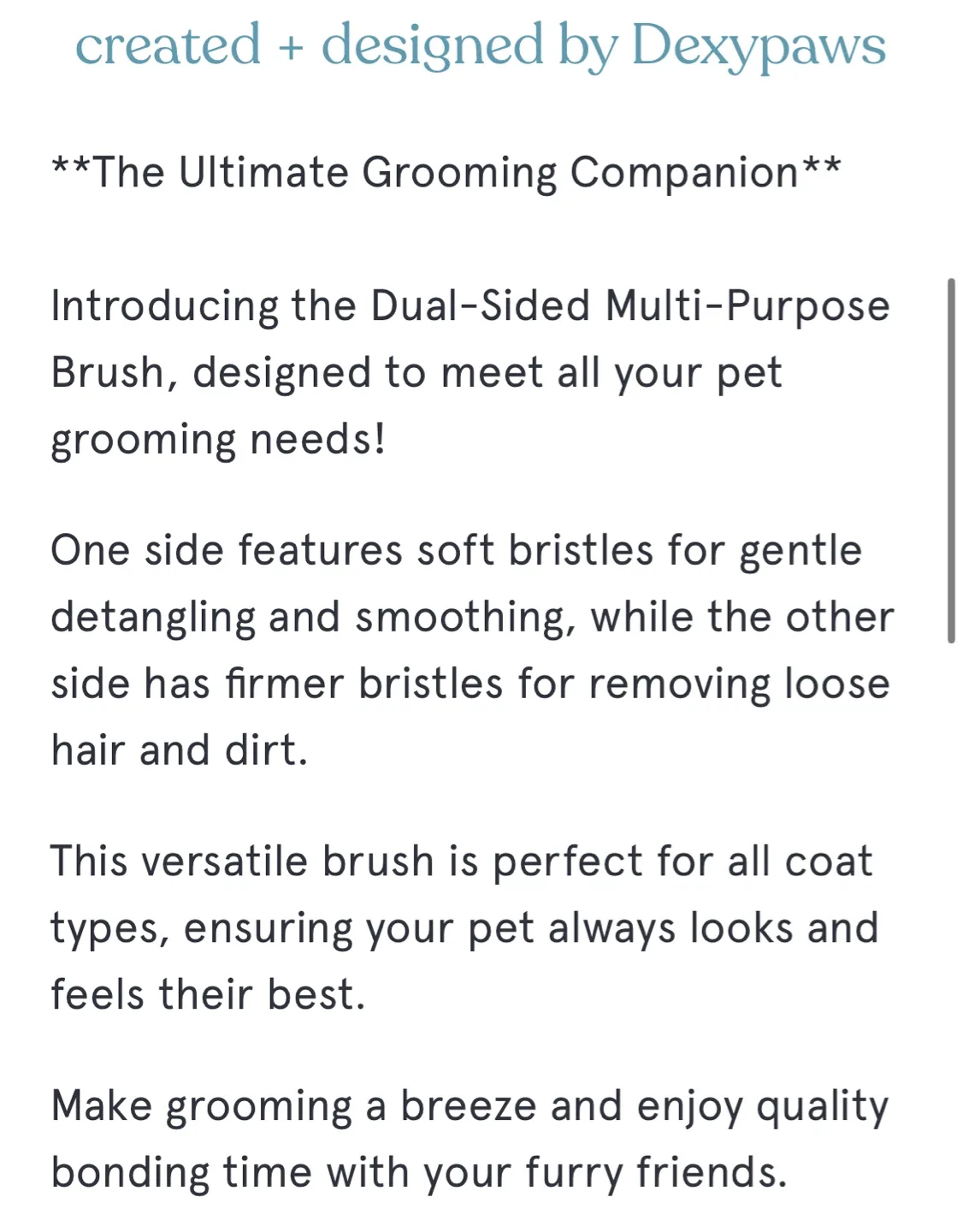 Dexypaws Brush for Dogs + Cats image indicator(5)