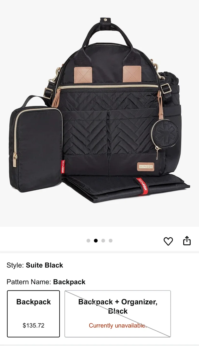 Skip Hop Suite Diaper Backpack - Burgundy image indicator(6)