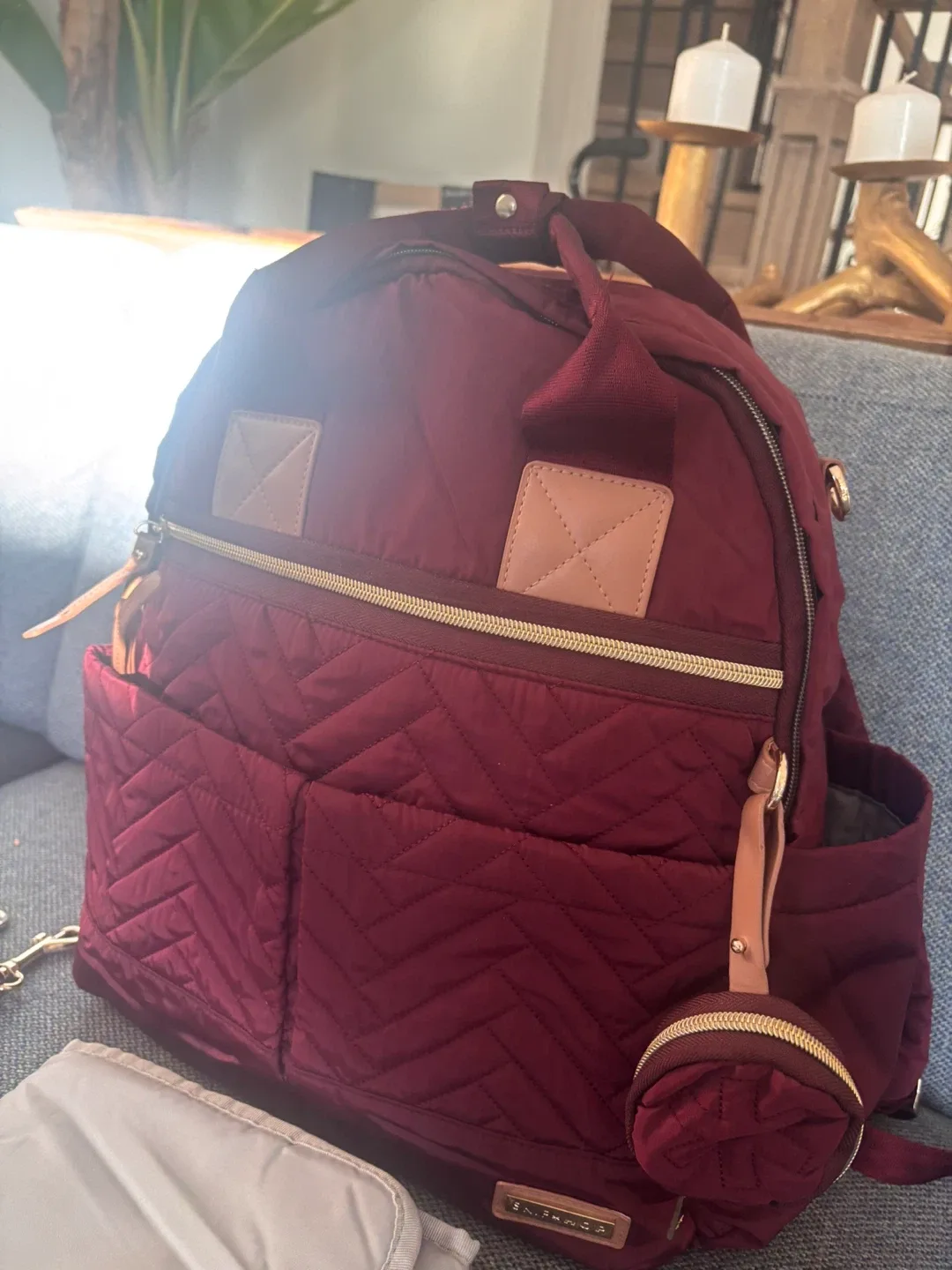 Skip Hop Suite Diaper Backpack - Burgundy image indicator(3)