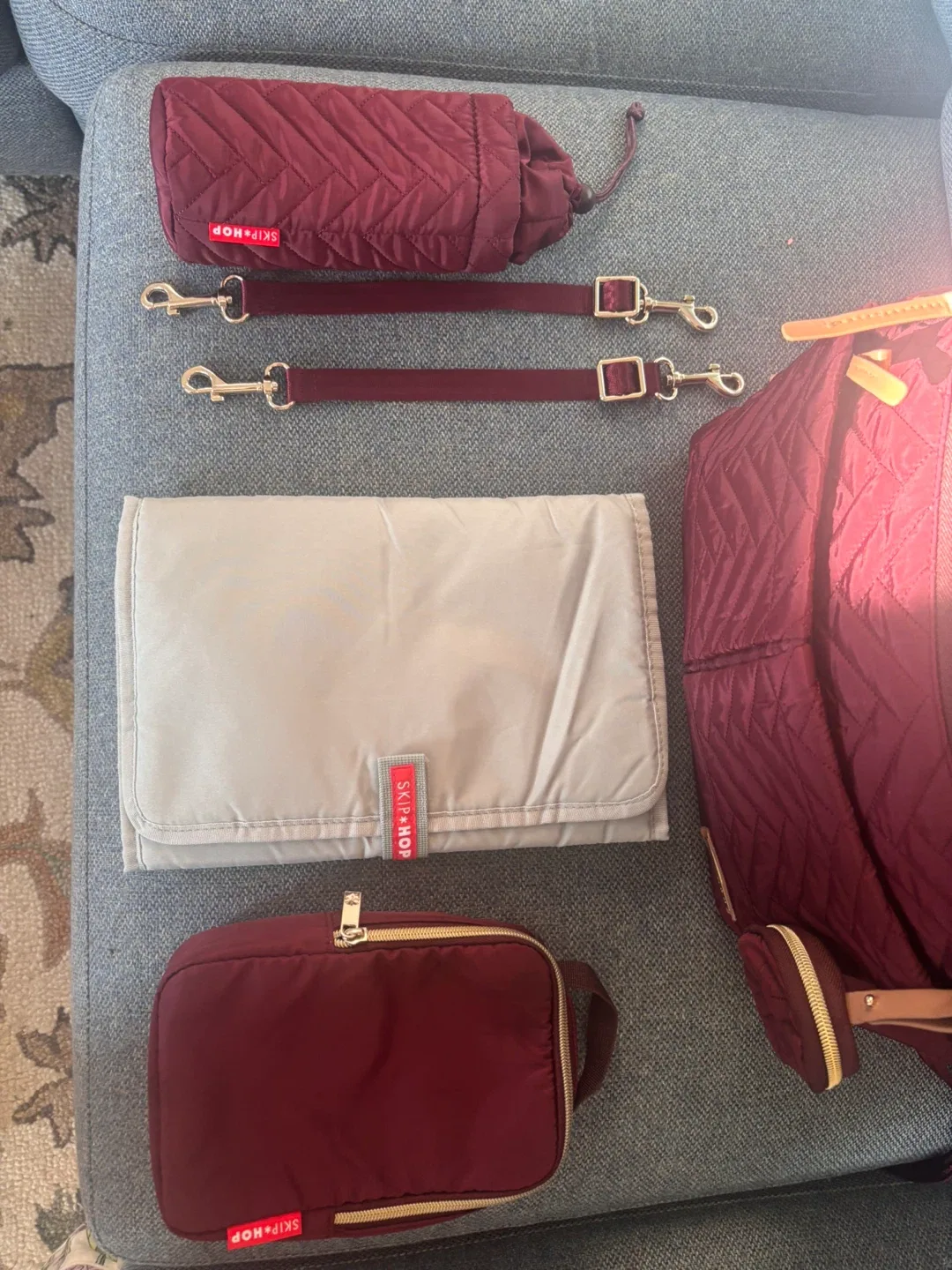 Skip Hop Suite Diaper Backpack - Burgundy image indicator(2)