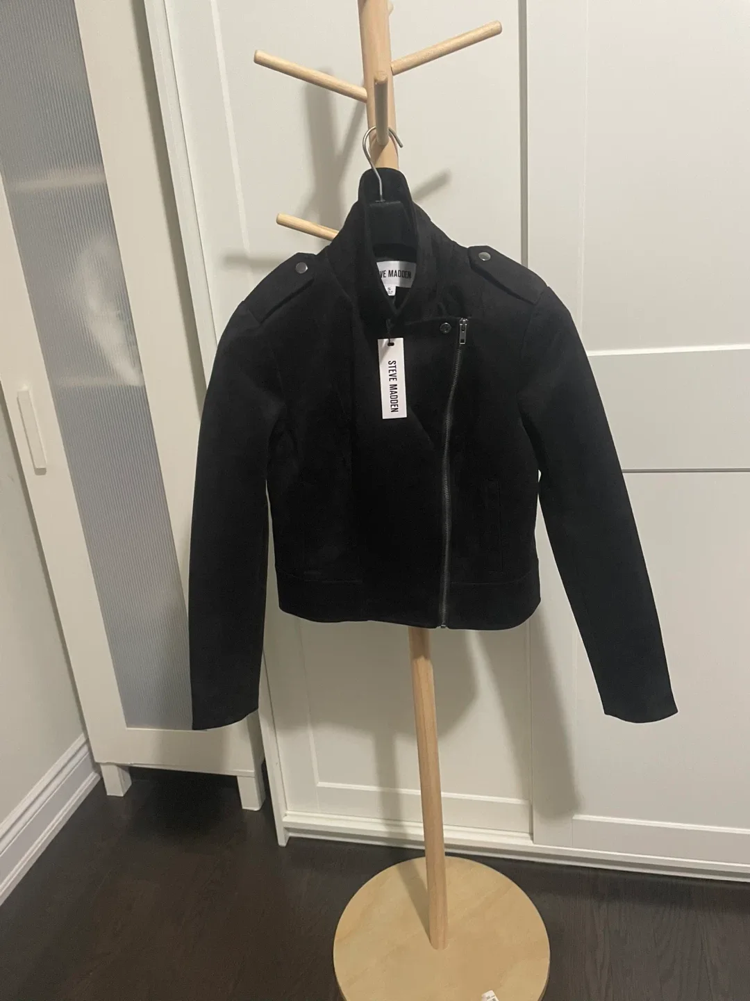 Steve Madden Black Moto Jacket - Size S image indicator(9)