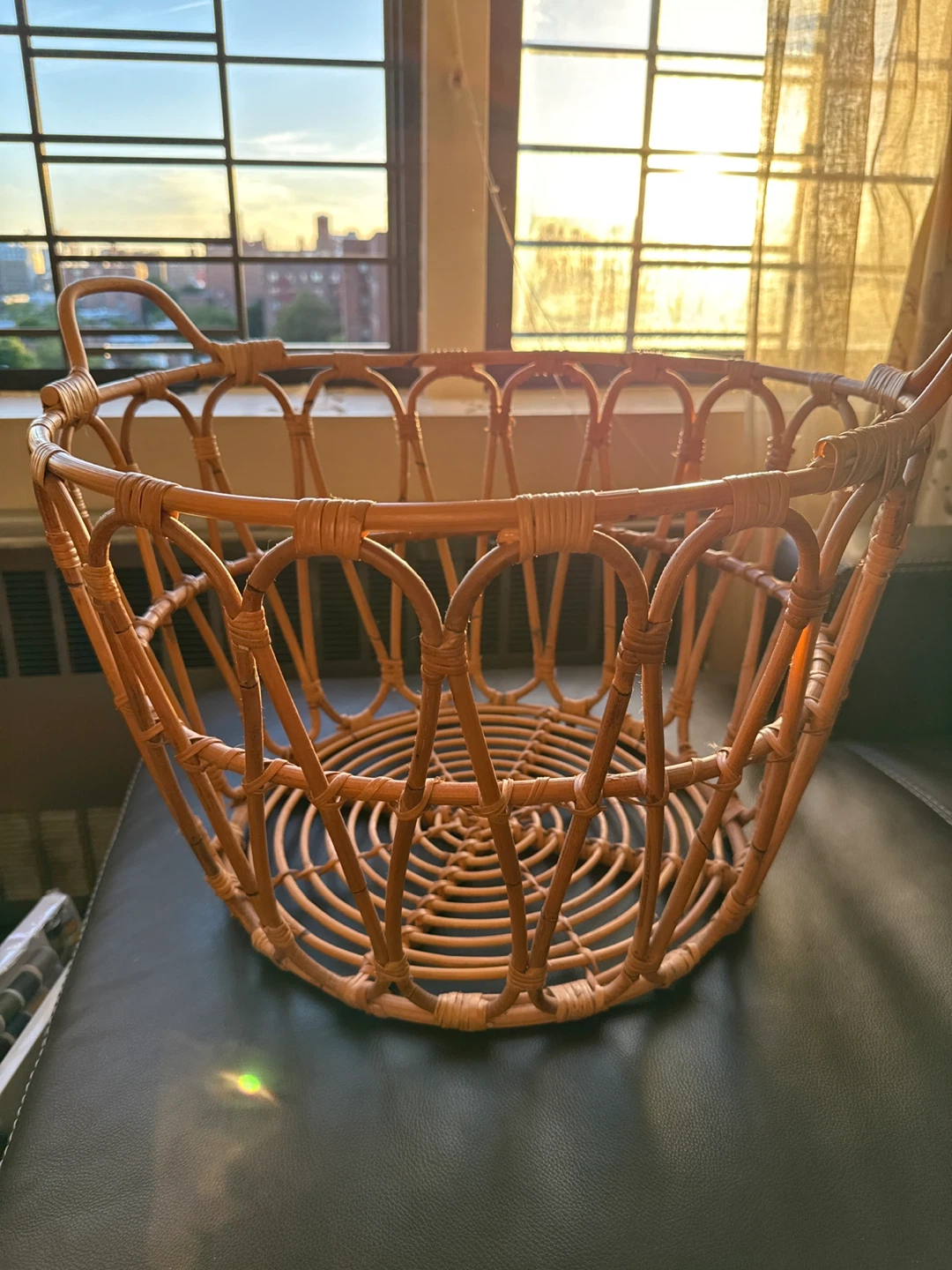 Rattan Basket with Handles