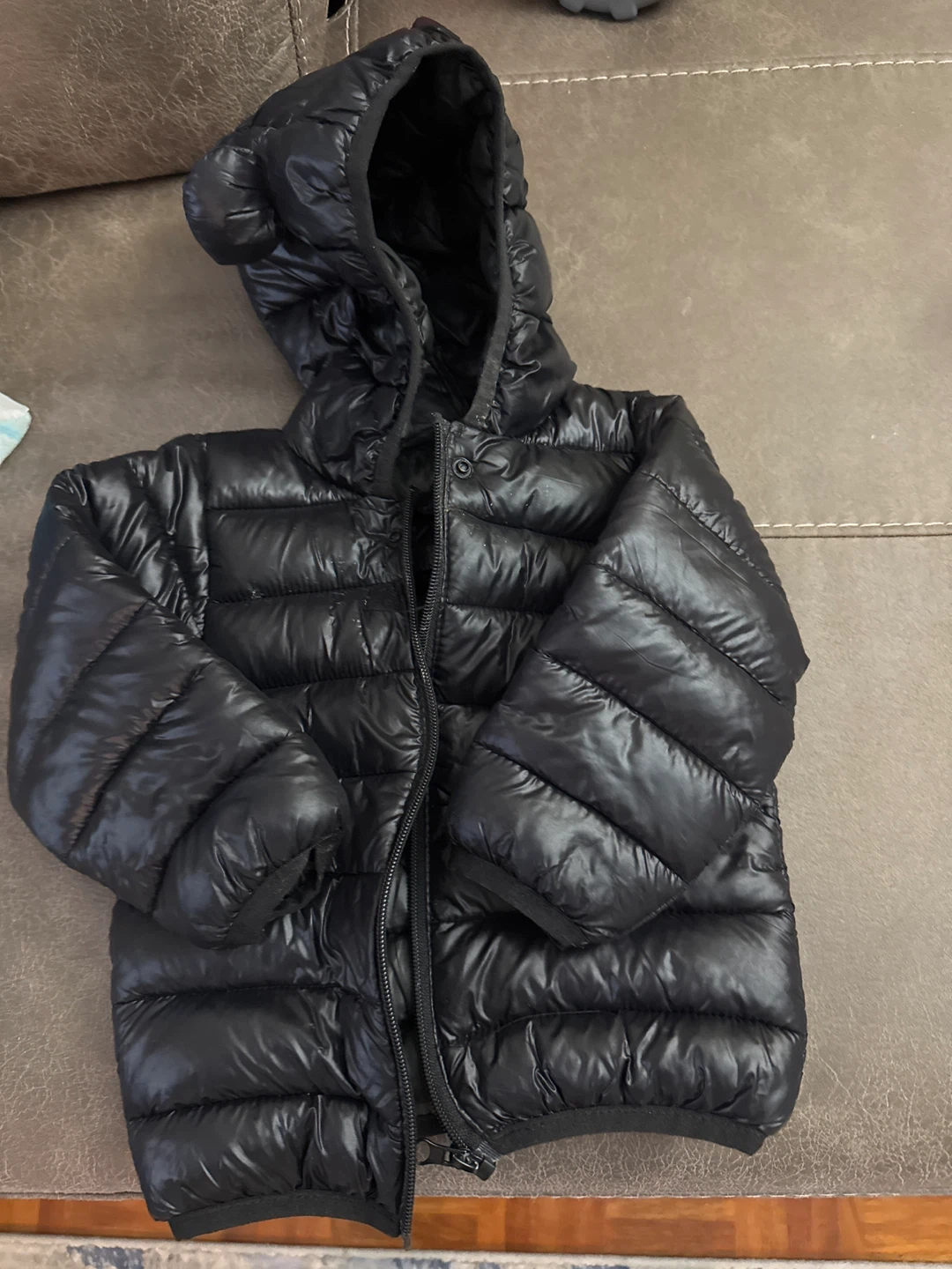 Happy Cherry Baby Boys Down Cotton Coat - Black