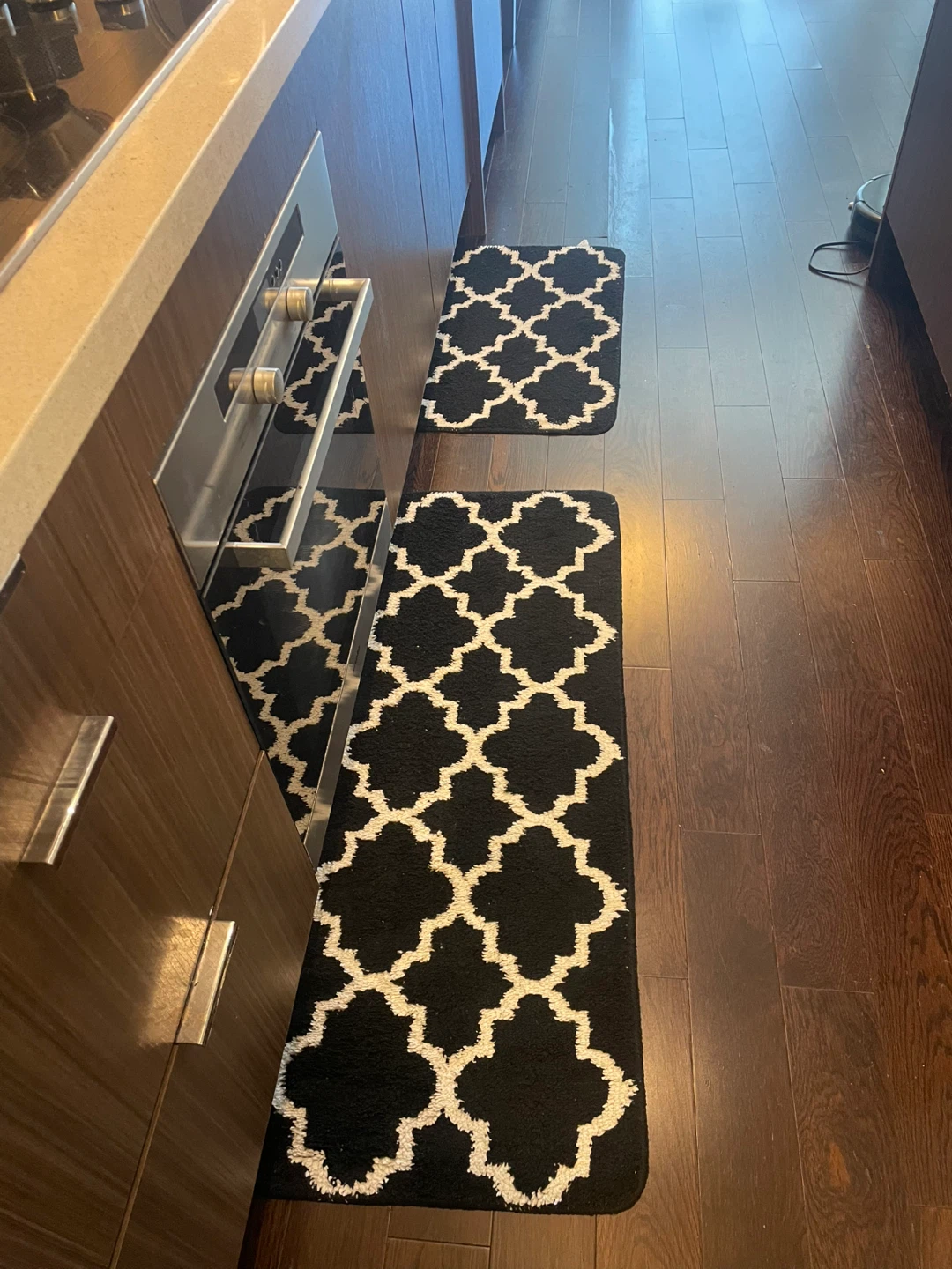 Kitchen Rug Set - Black & White