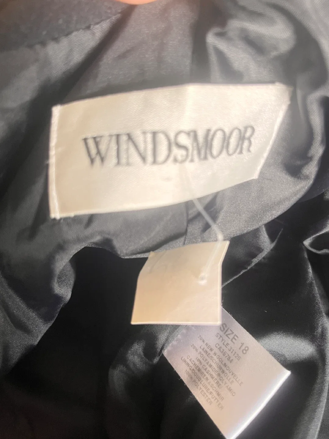Windsmoor Wool Cashmere Blend Coat - Size 18 image indicator(3)