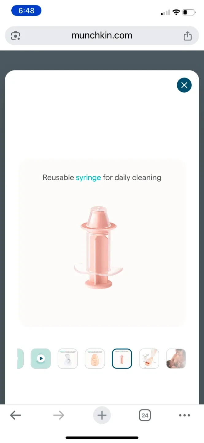 Munchkin Flow Nipple Shield + 3-Piece Starter Kit image indicator(4)