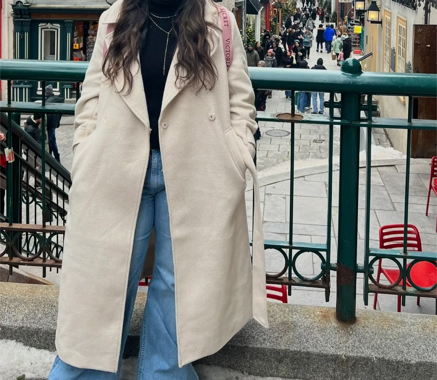 Tie Belt Twill Coat - Beige(XL) image indicator(2)