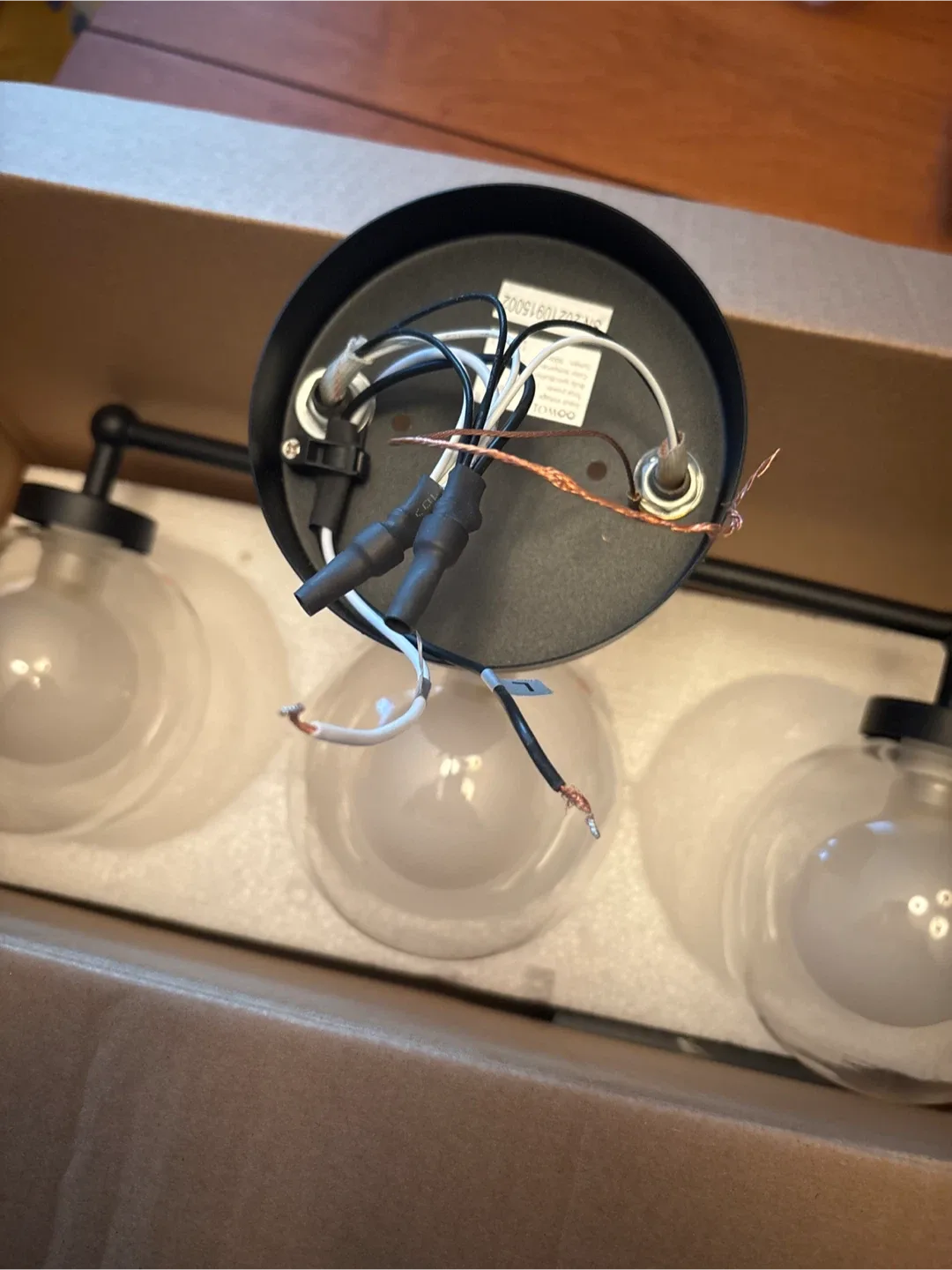 OOWOLF Three-Headed Glass Lamp image indicator(2)