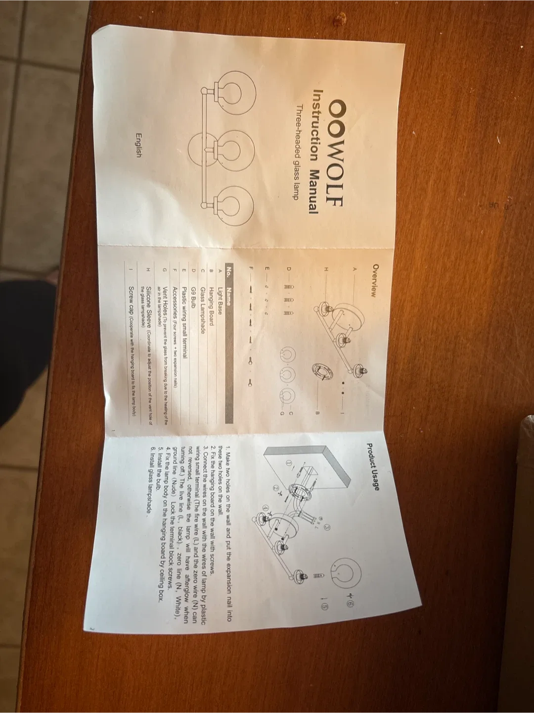 OOWOLF Three-Headed Glass Lamp image indicator(3)