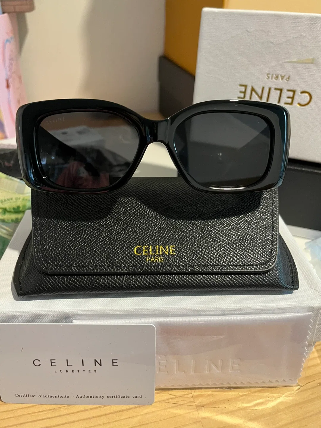 Celine Black Sunglasses with Case thumbnail