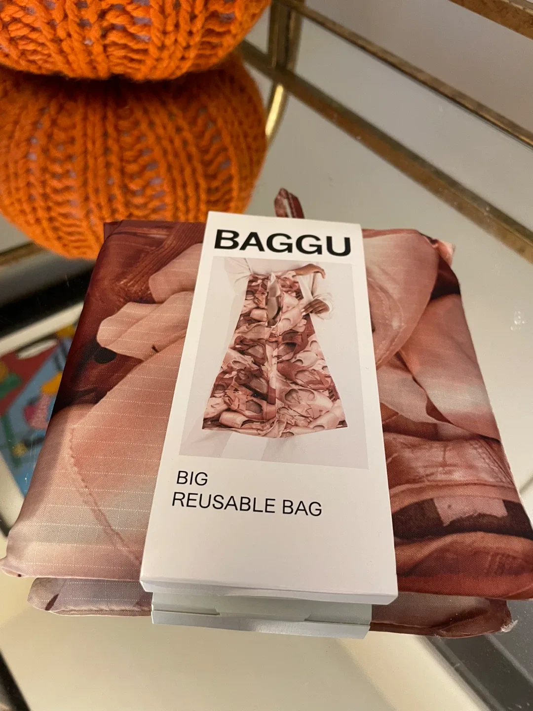 BAGGU Big Reusable Bag - Pointe Shoe NEW thumbnail