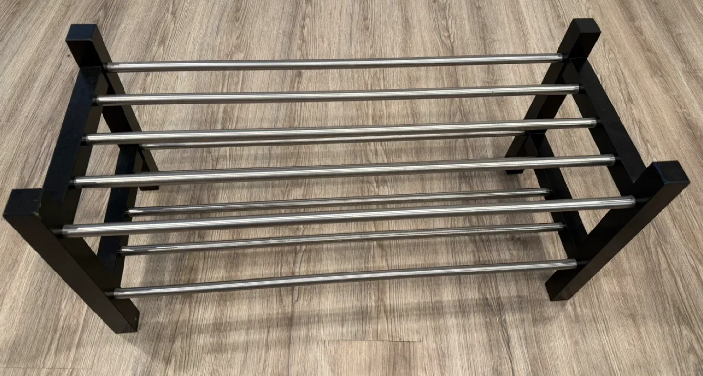 Black & Silver Shoe Rack thumbnail