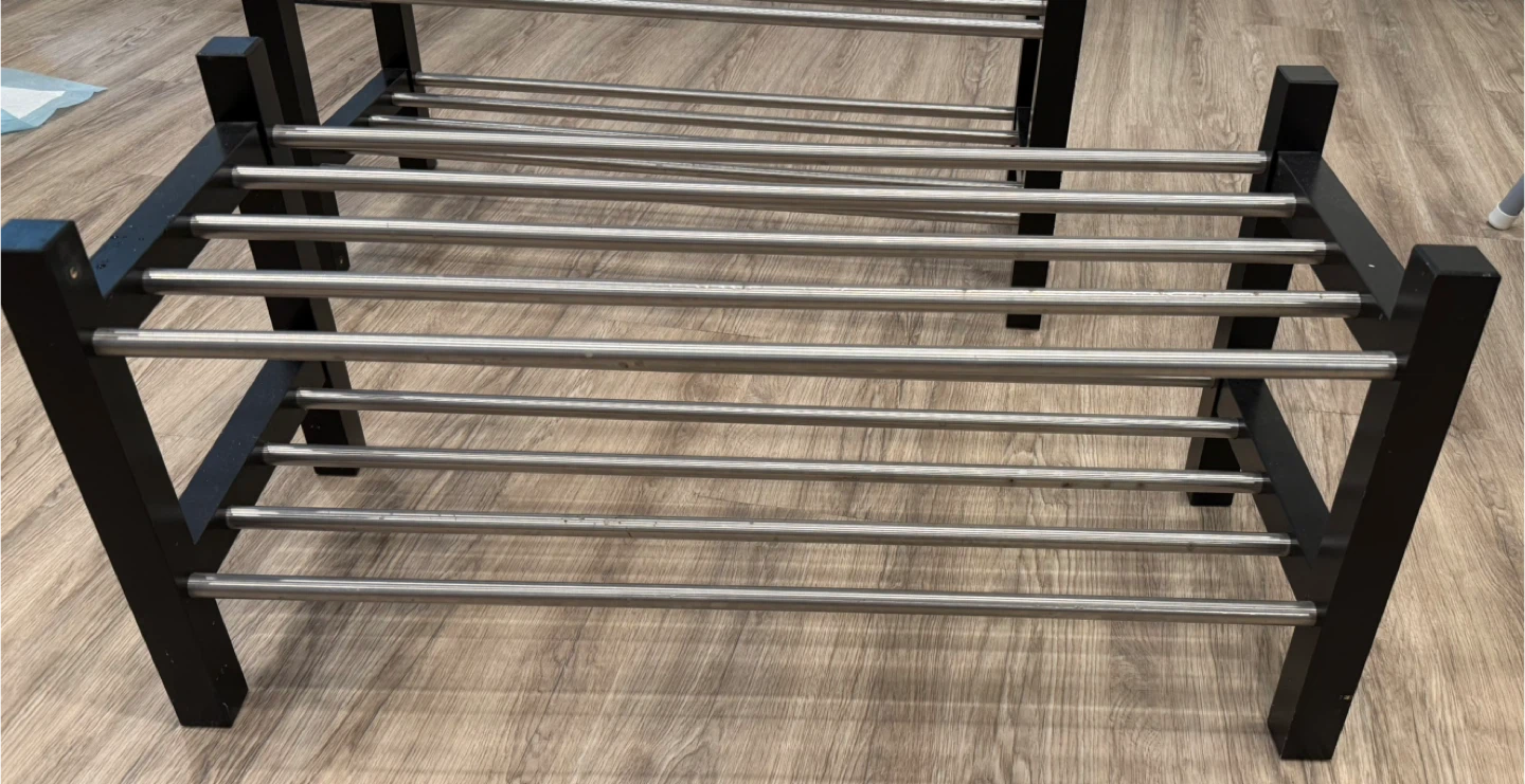 Black & Silver Shoe Rack - photo 2