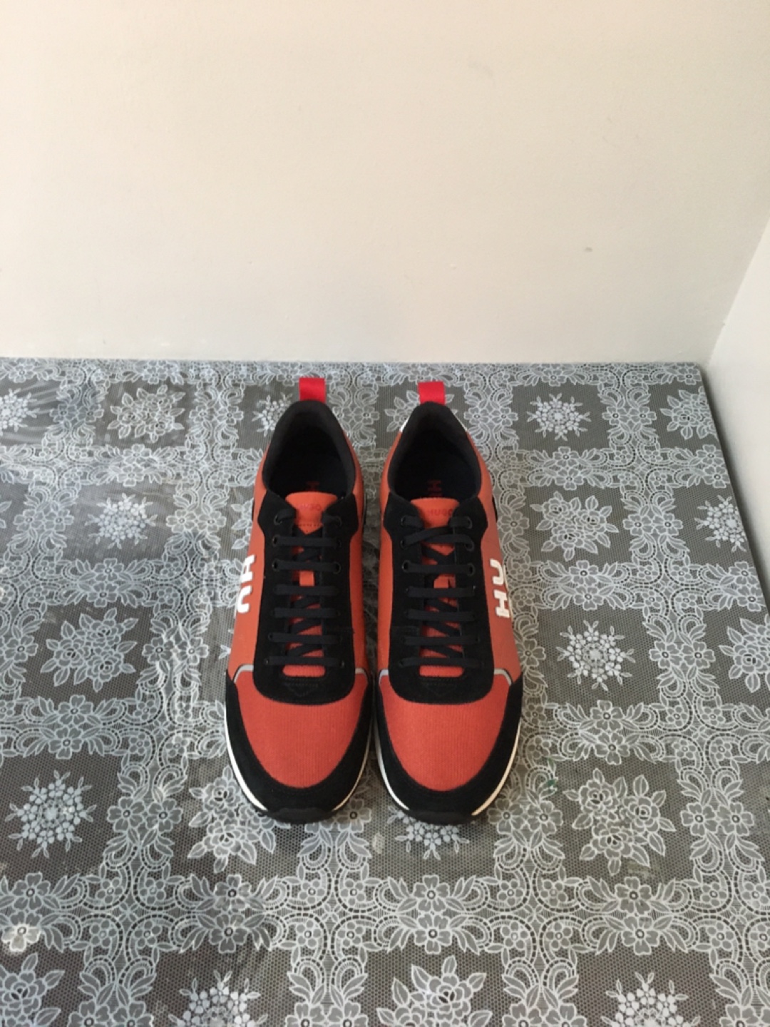 Hugo Orange & Black Sneakers