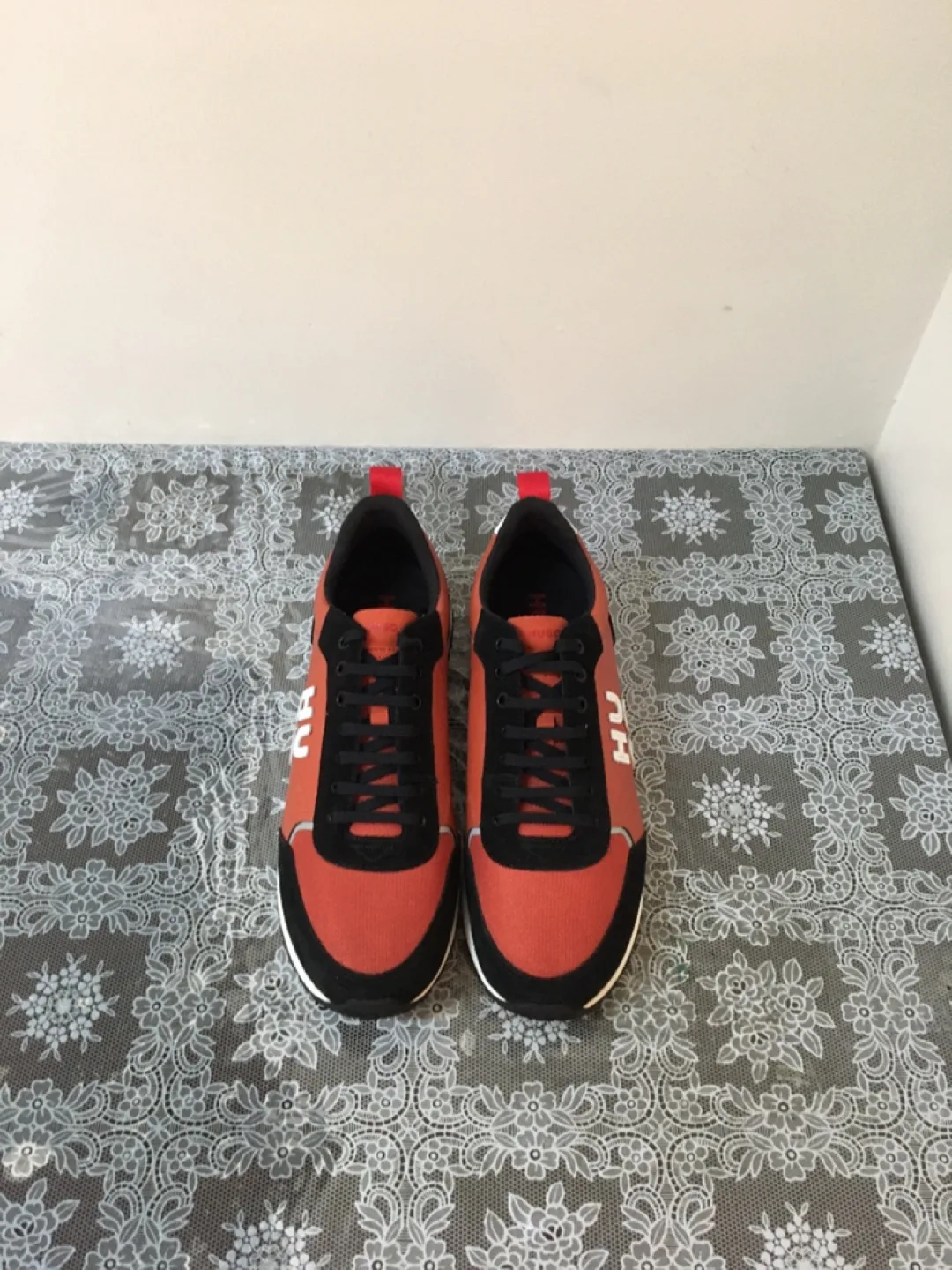 Hugo Orange & Black Sneakers