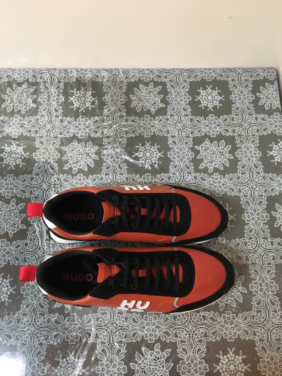 Hugo Orange & Black Sneakers - photo 4