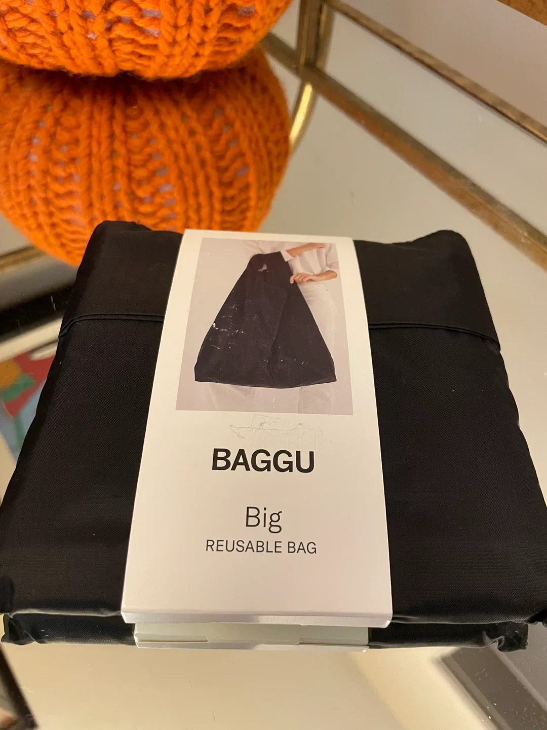 BAGGU Big Reusable Bag - Black NEW thumbnail