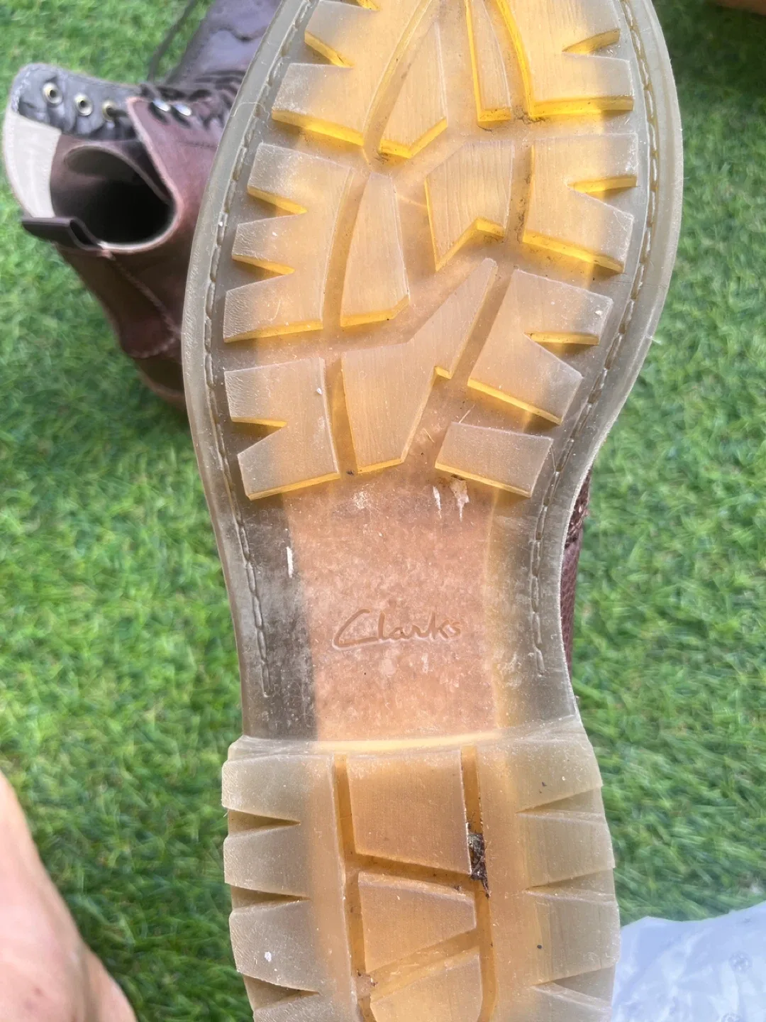 Clarks Men's Leather Boots Size 9M image indicator(3)